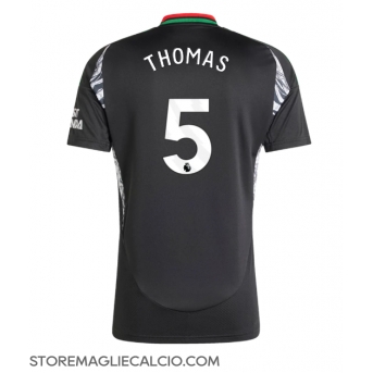 Arsenal Thomas Partey #5 Maglia Gara Trasferta Repliche 2024-25